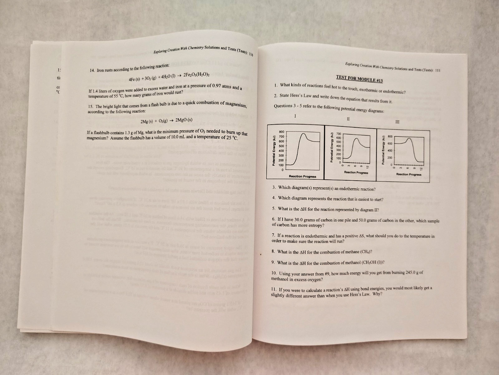 Apologia Exploring Creation with Chemistry Book + Solution/Test Manual – Good