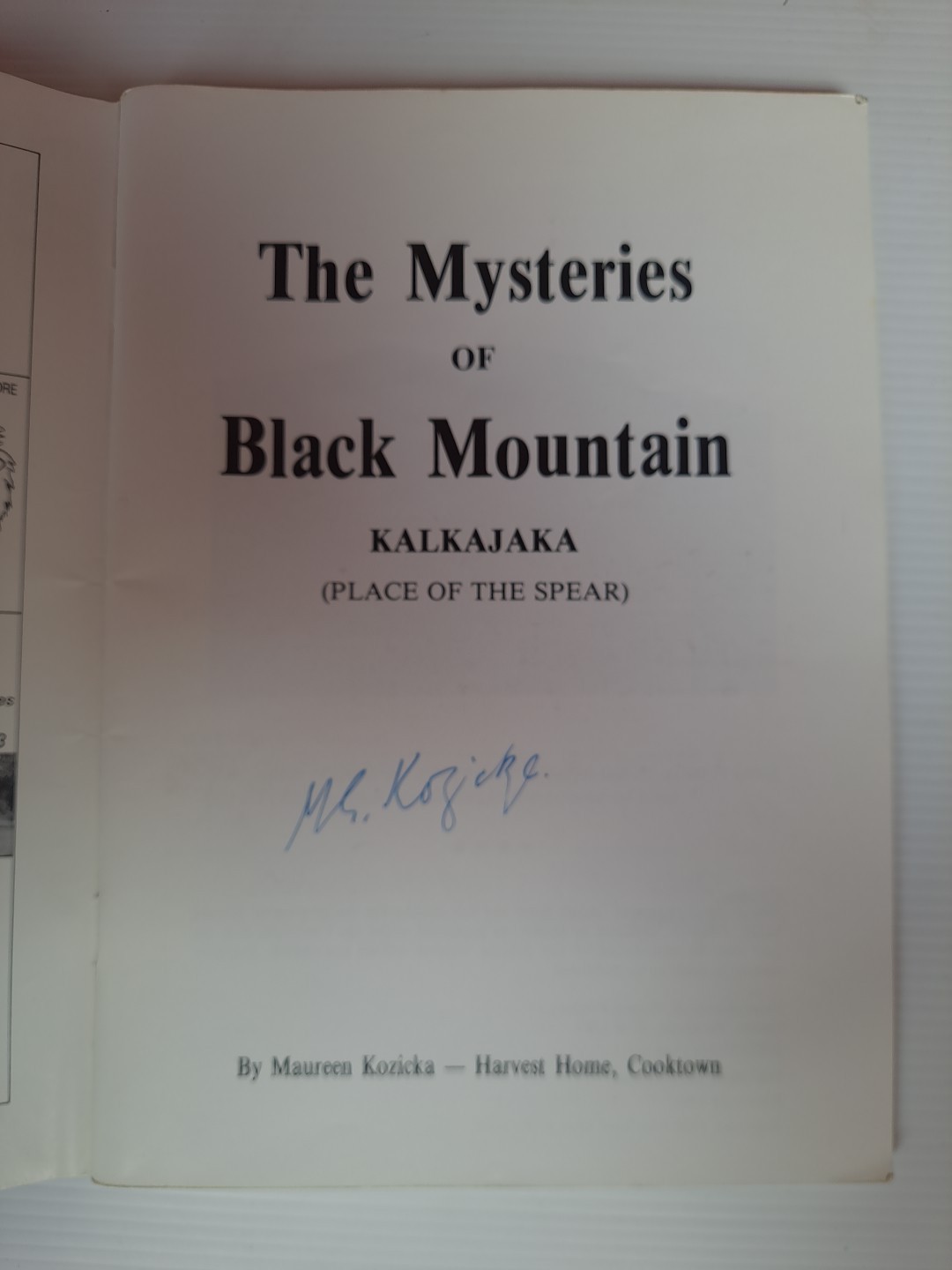 M Kozicka The Mysteries of Black Mountain Kalkajaka earth sciences Queensland