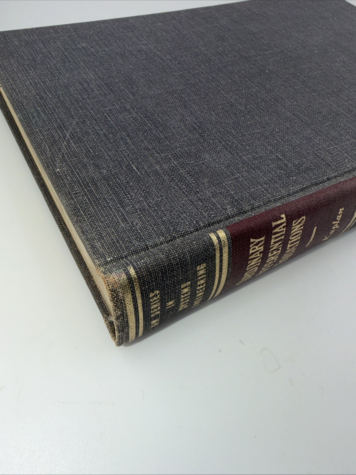 Ordinary Differential Equations Hardcover, by Wilfred Kaplan, 1967 5th Printing