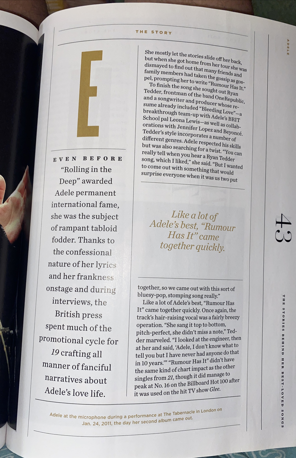 ADELE the stories behind her best loved songs 2023 98 Pages