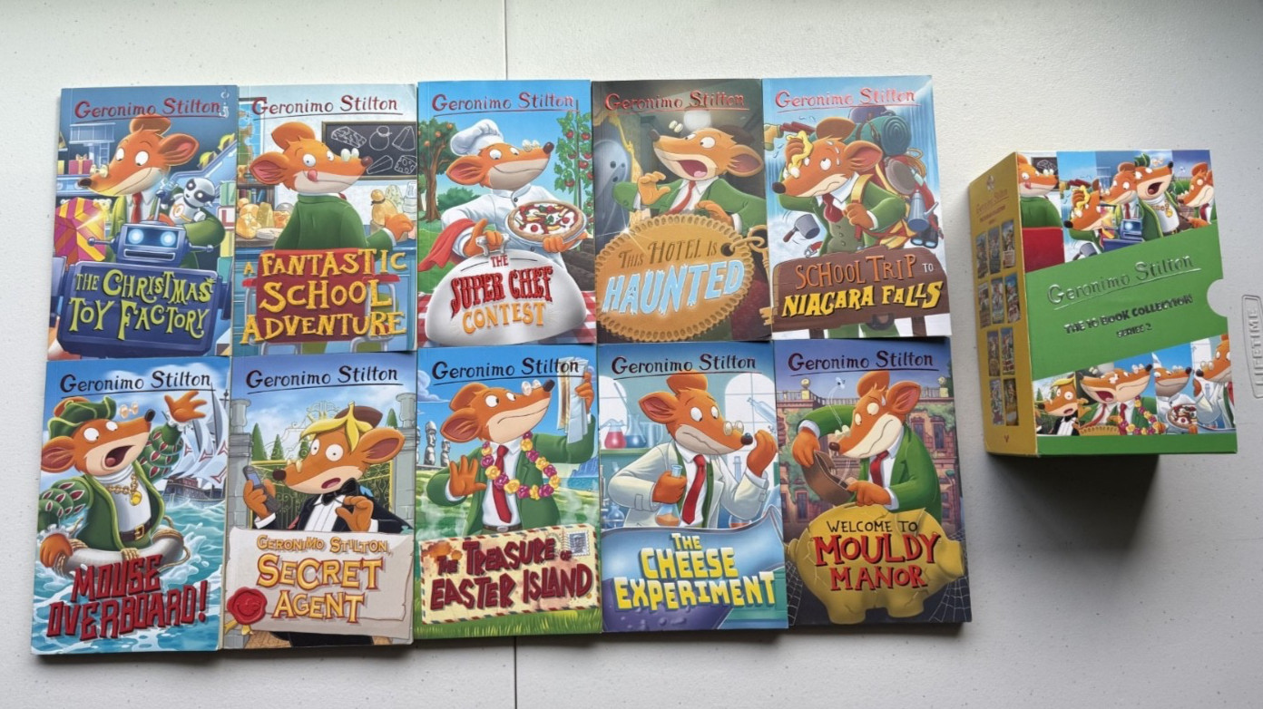 Boxed set Geronimo Stilton The 10 Book Collection Series 2 Very Good condition