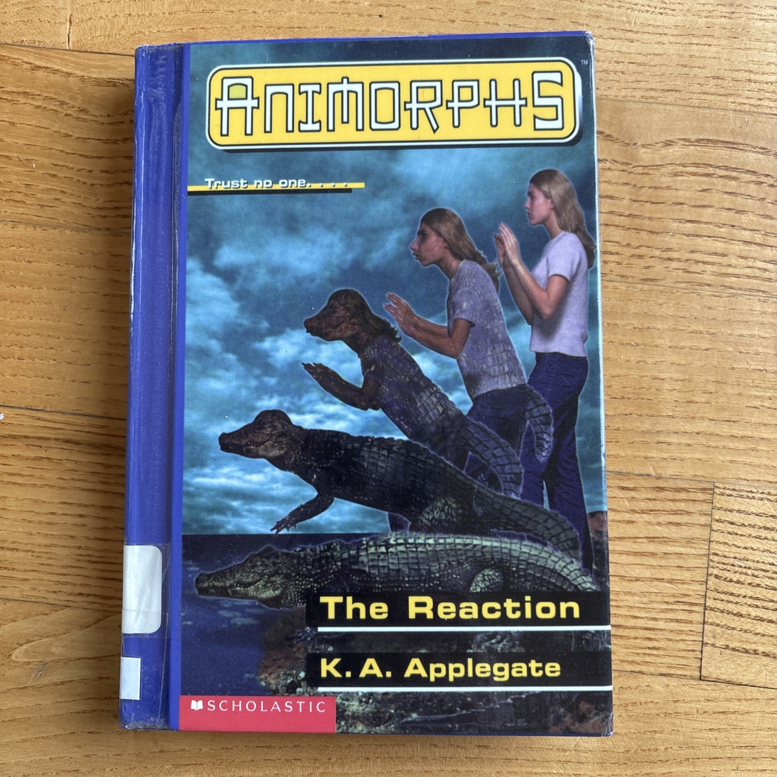 Animorphs #12 The Reaction HARDCOVER Book K.A. Applegate Croc Regent Y2K Vintage