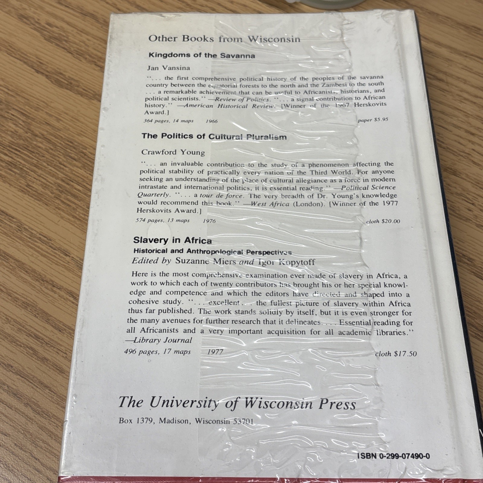 The Children of Woot: A History of the Kuba Peoples by Jan Vasina