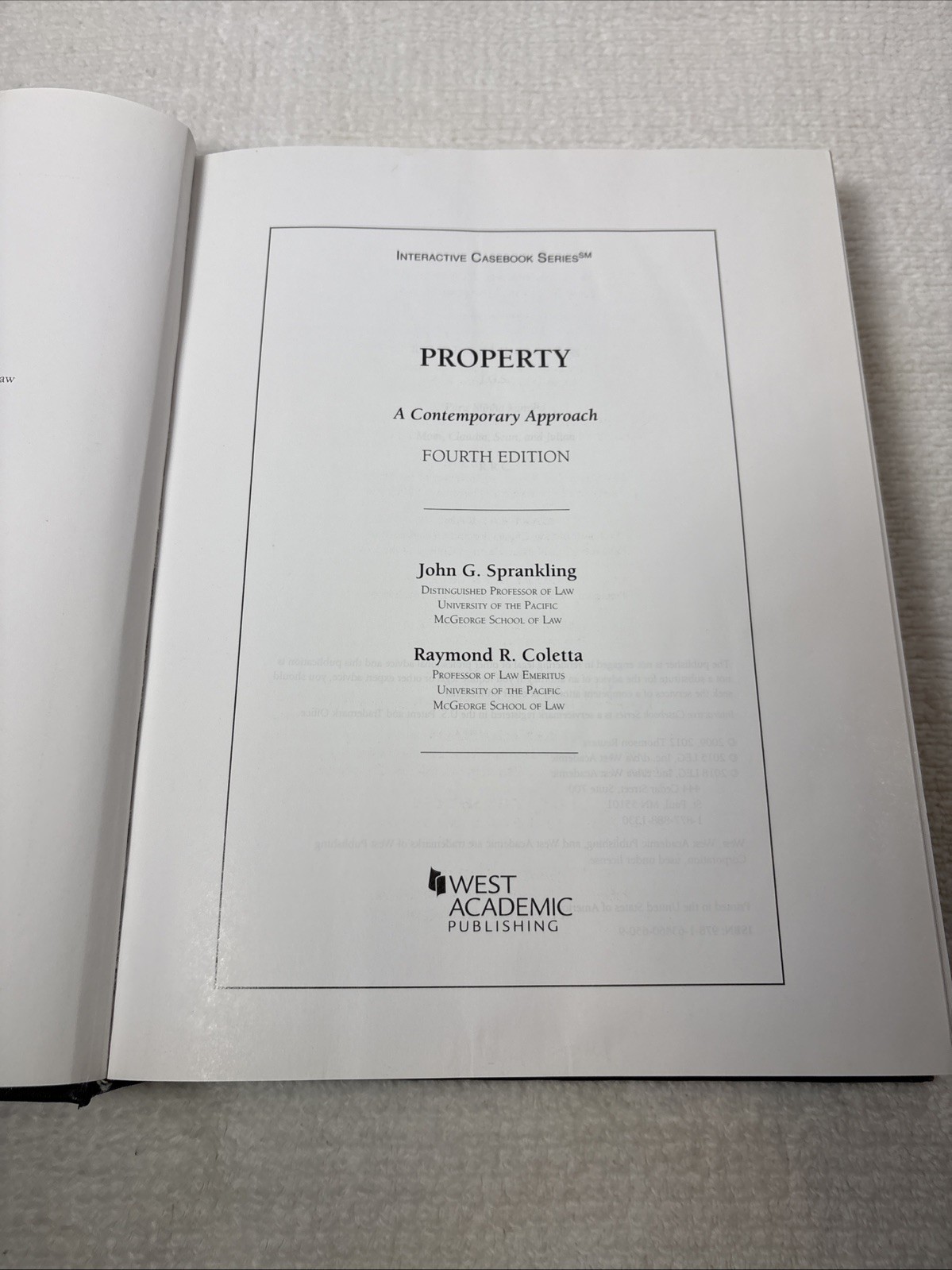 Property: A Contemporary Approach. ISBN: 978-1-63460–650-9