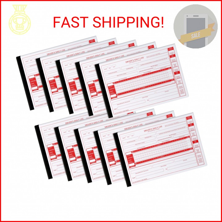 Weekgrat 10 Pack 2026 2027 New Log Book for Truck Drivers 8.5″ x 5.5″ Daily Log
