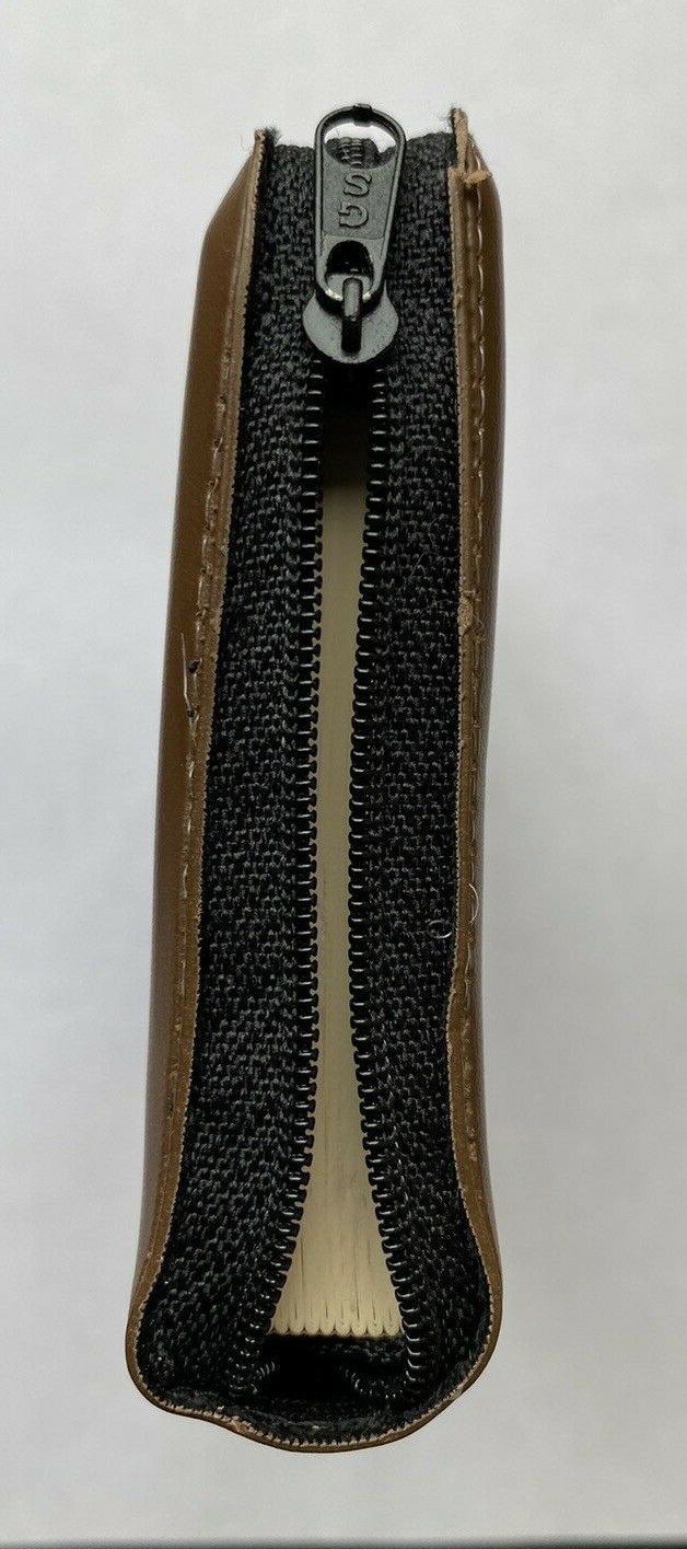 The Holy Quran Arabic Pocket Size with Zipper Faux Leather 3.5”x 5.5”