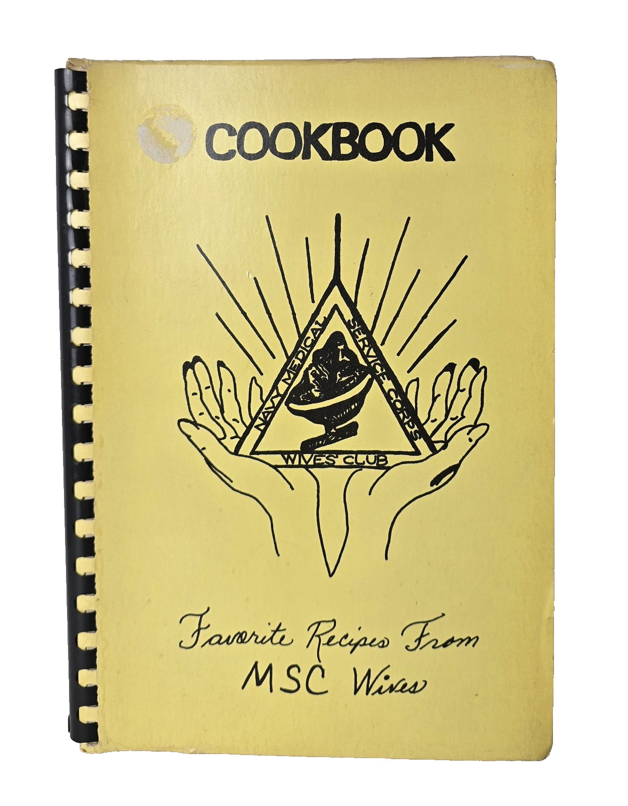 1975 Navy Medical Service Coprs Wives Club Cookbook Washington DC 62 Pages