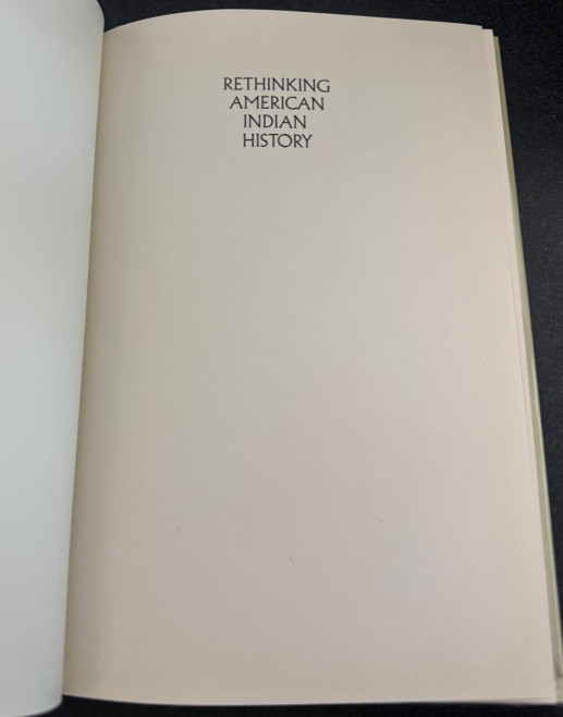 Rethinking American Indian History by Donald Lee Fixico