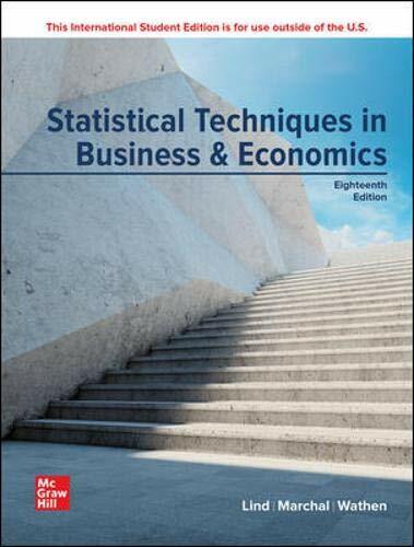 Statistical Techniques in Business and Economics 18E Lind 18th Paperback Edition