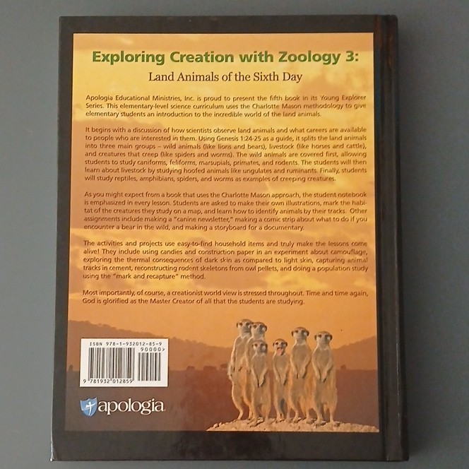 Jeannie K. Fulbright Exploring Creation with Zoology 3 Land Animals HC 2008