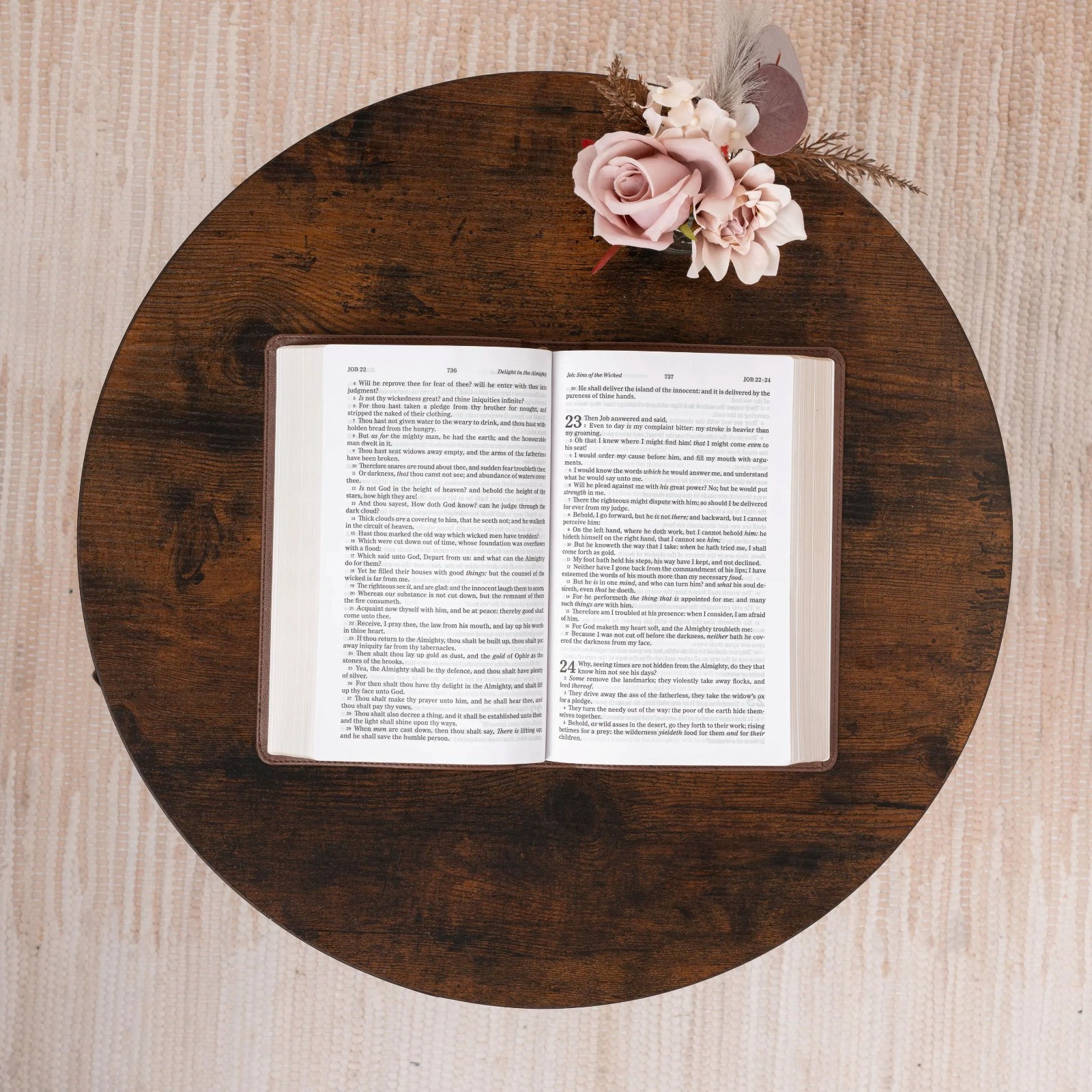 Personalized KJV Bible, Custom Fingerprint & Cross Design with Name Engraved
