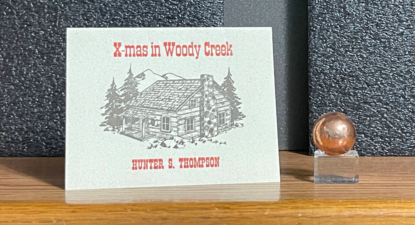 GONZO HUNTER S THOMPSON X-Mas In Woody Creek X-Ray Book Co letterpress HST poem