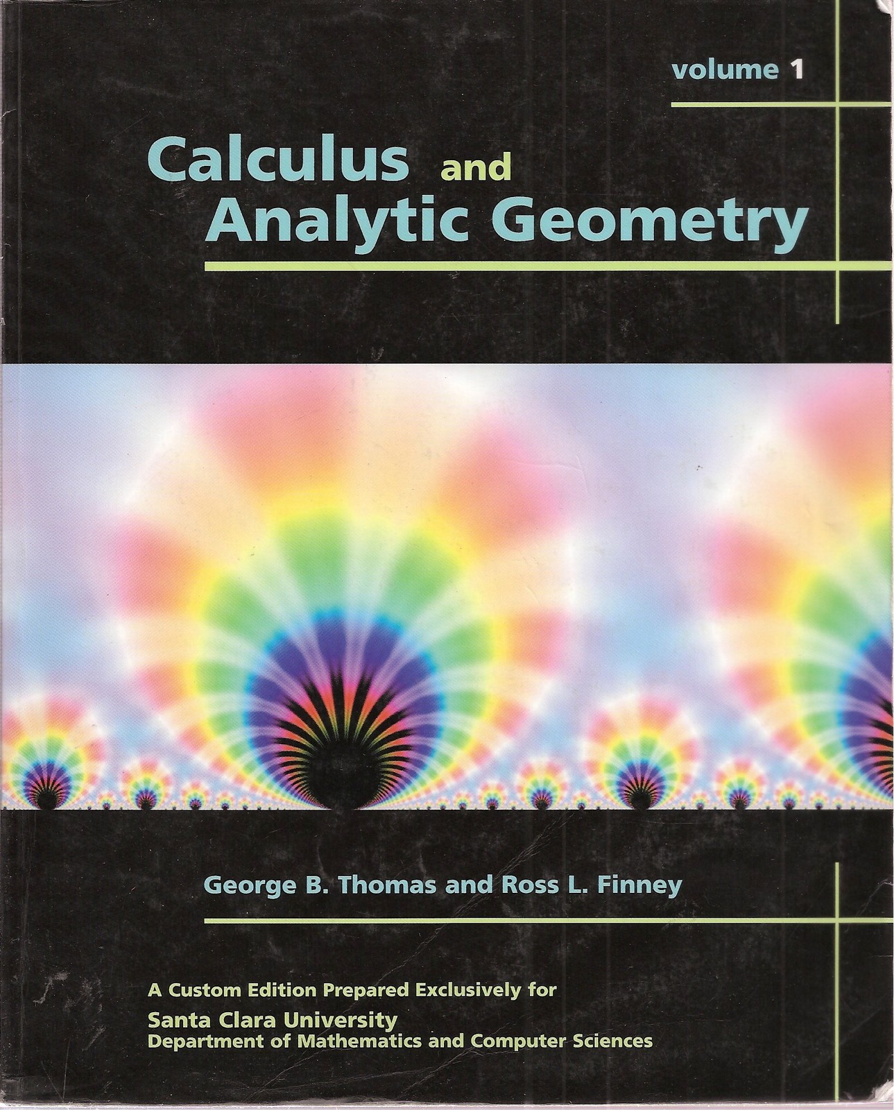 1988 PB Calculus and Analytic Geometry Volume 1 – A Custom Edition Prepared fo..