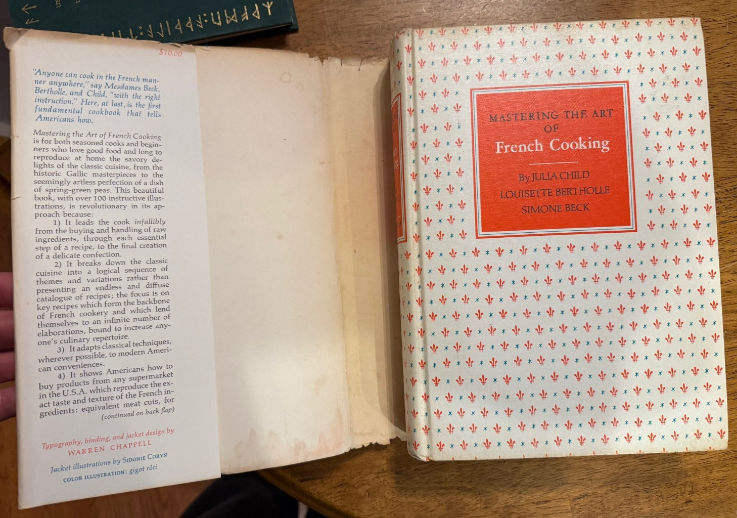 MASTERING THE ART OF FRENCH COOKING Hardcover DJ 18th Printing JULIA CHILD