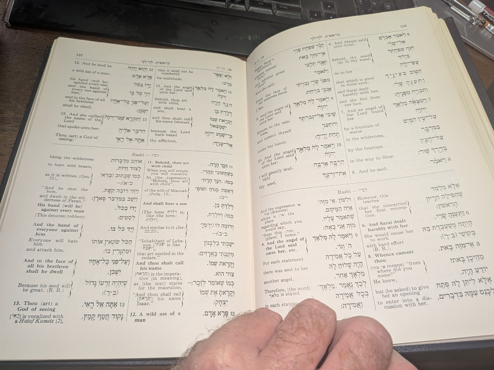 The Pentateuch & Rashi’s Commentary:A Linear 5 book SET Heb/Eng Sharfman 1949 HC
