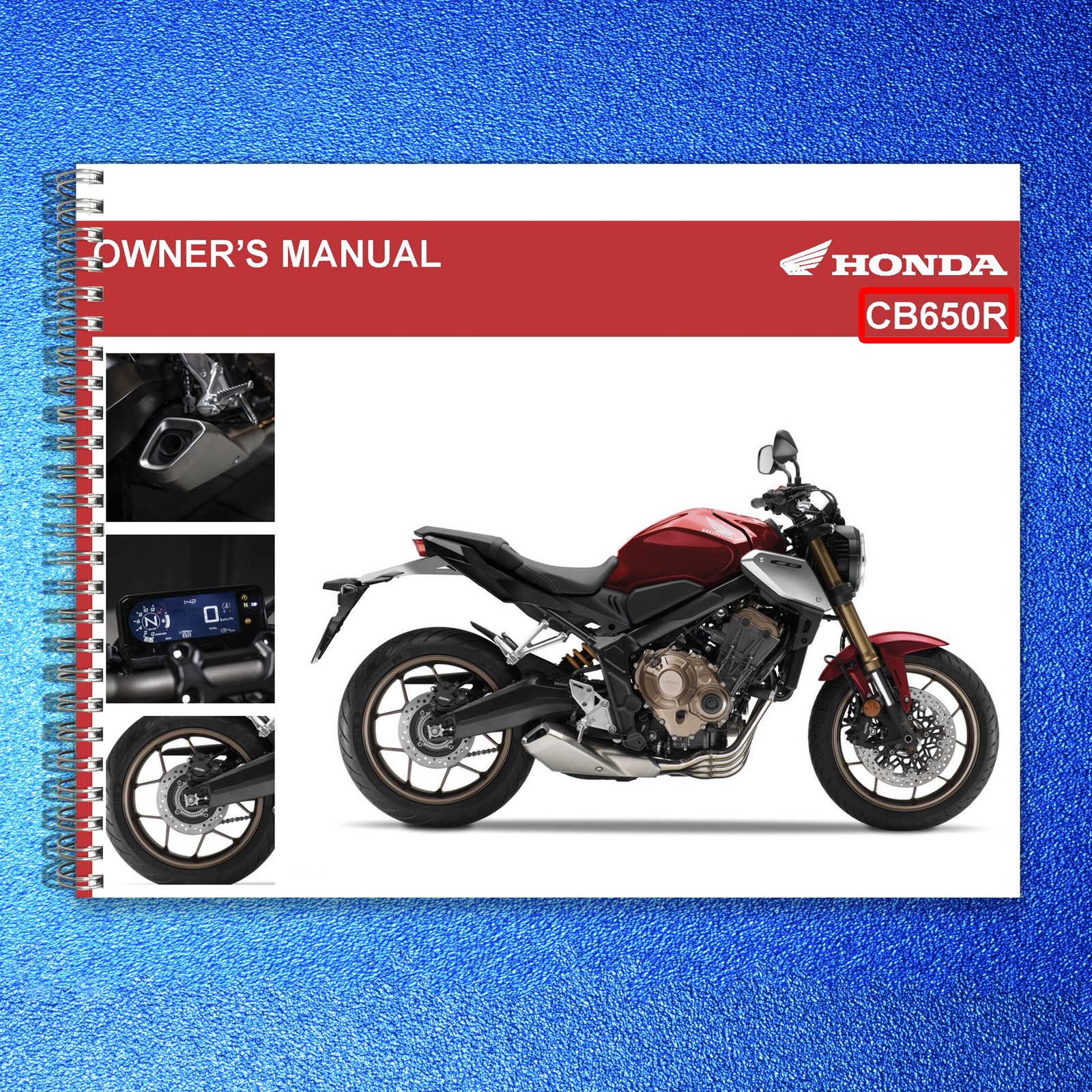 HONDA CB650R Motorcycle Owners Manual 2020 – STEEL WIRE BOUND – TOUGH COVERS