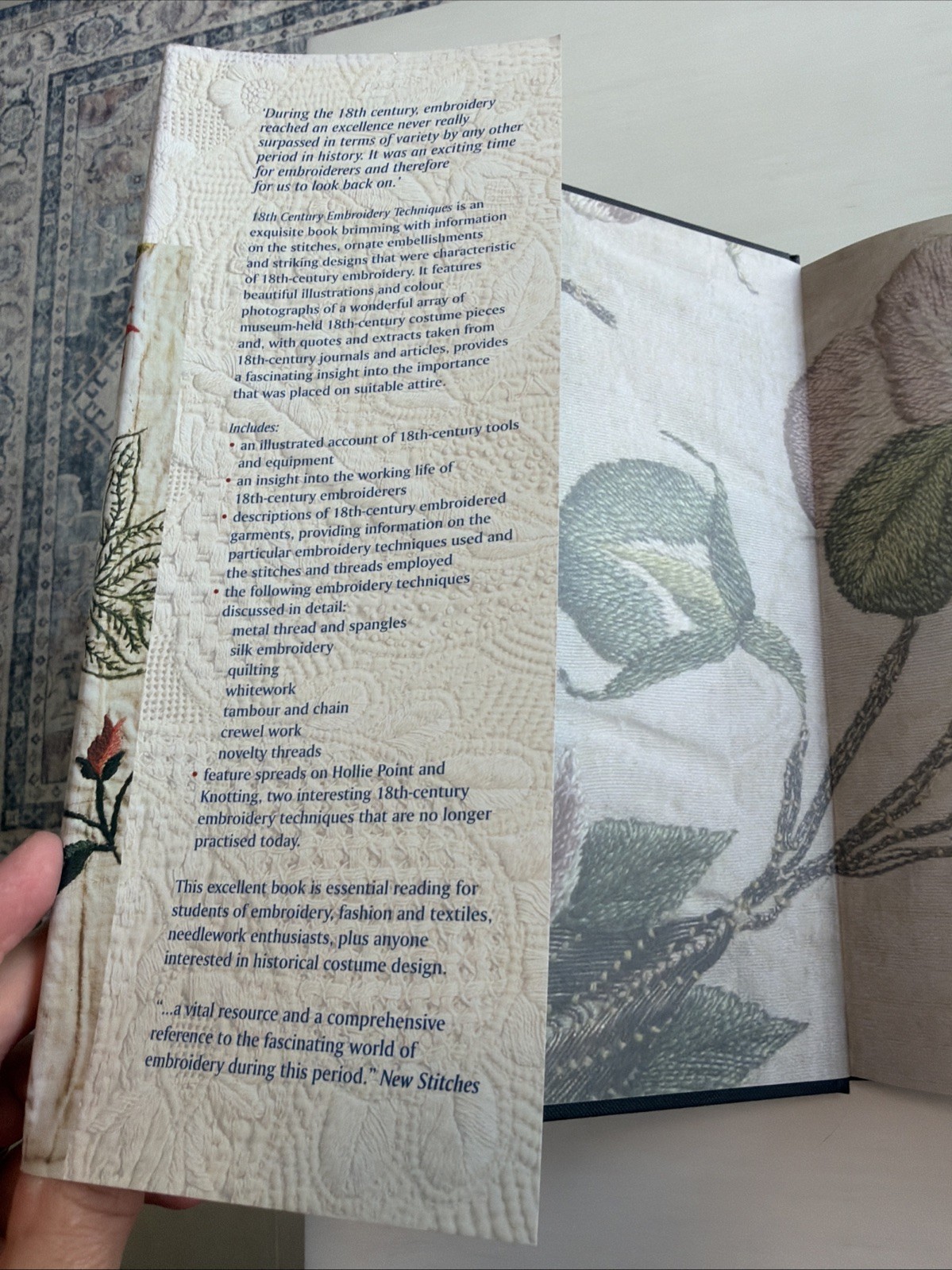18th Century Embroidery Techniques by Gail Marsh (2006, Hardcover) AZ