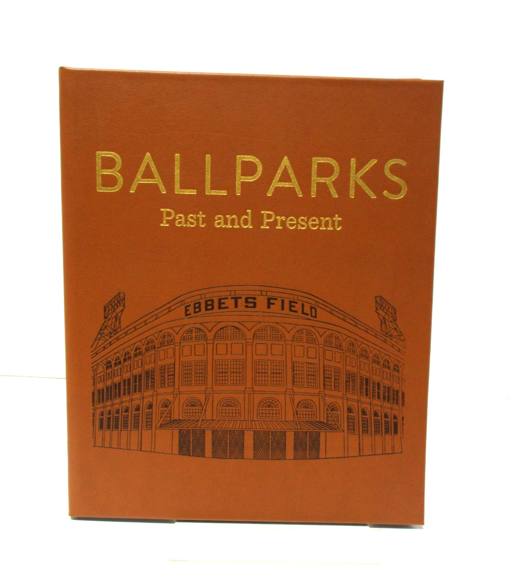 Ballparks Past and Present Eric Enders Leather Bound Hard Cover