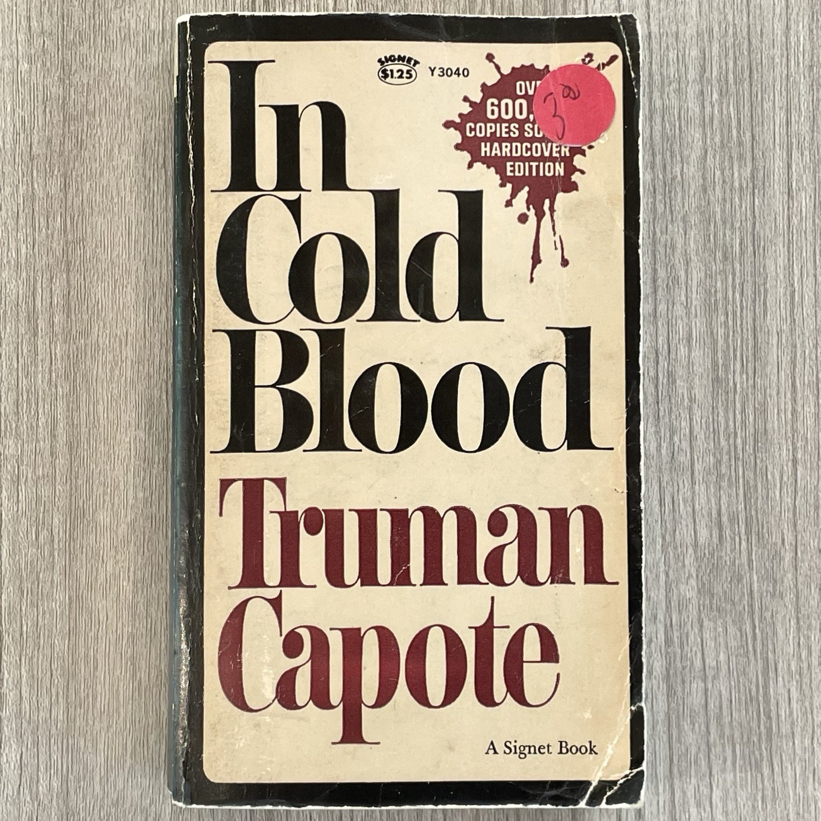 SIGNED (unauth) Truman Capote IN COLD BLOOD 1965 3rd Printing Paperback RARE
