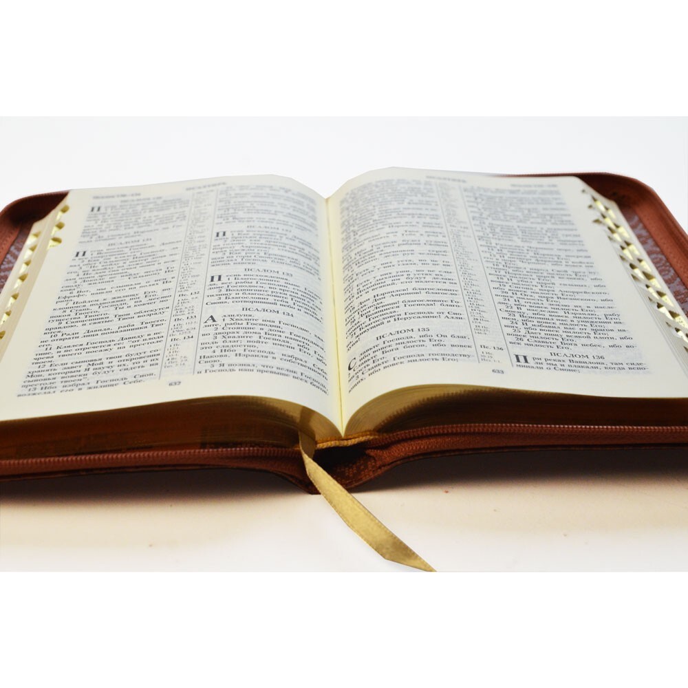 Bible in Russian Библия синодальный перевод 13.5х18.5 см с застёжкой