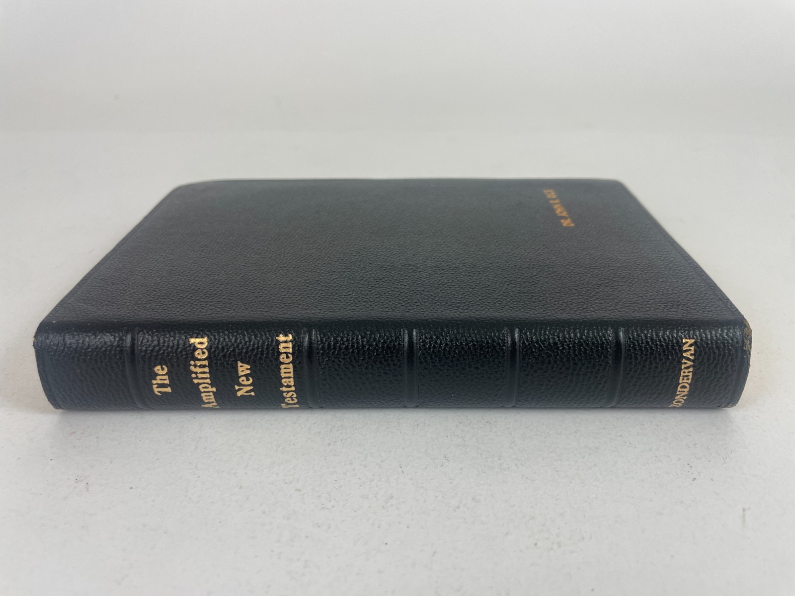 *personalized John R Rice* Amplified New Testament Genuine Leather 1958 Zonderan