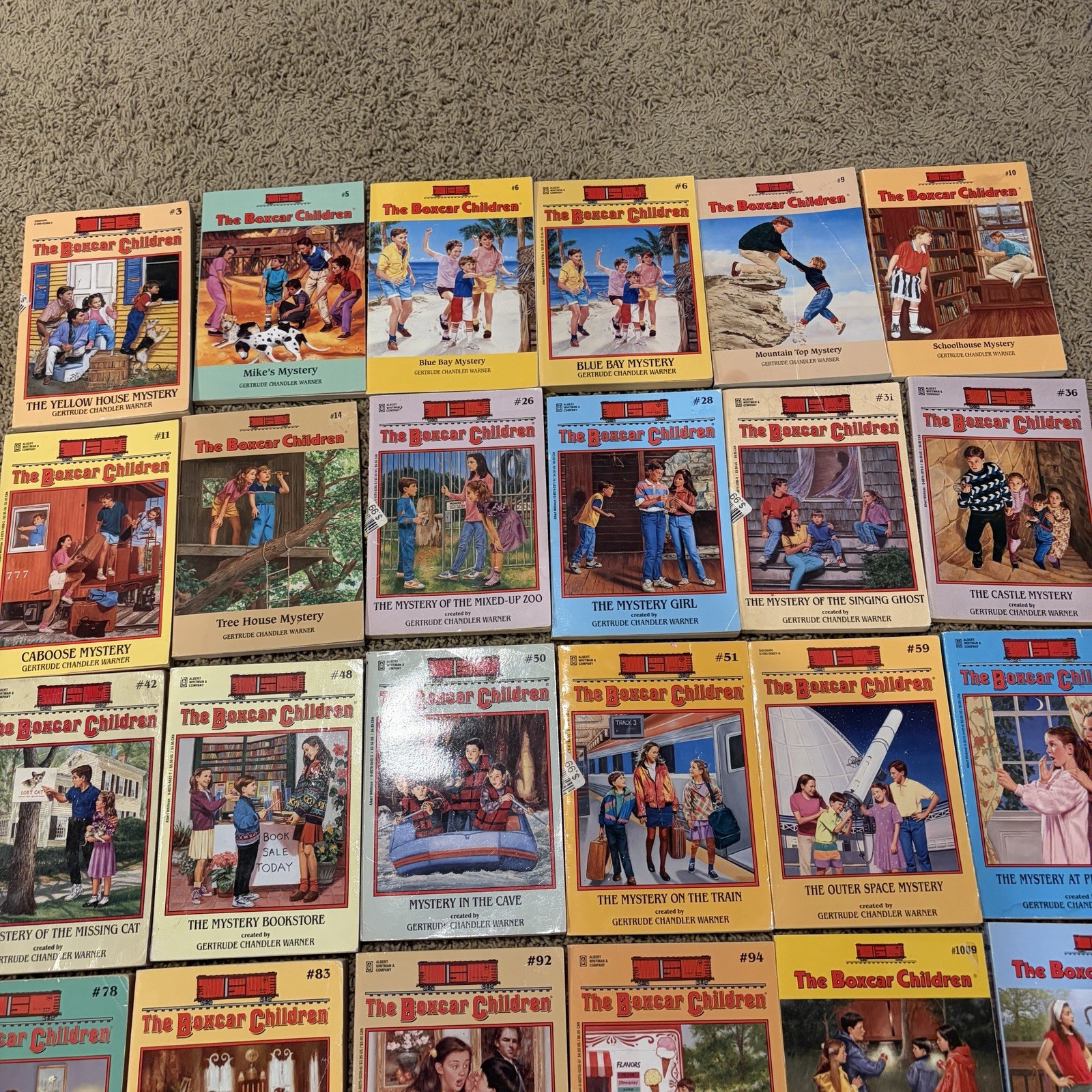 Lot Of 23 The Boxcar Children Paperback Mystery Ages 9-12