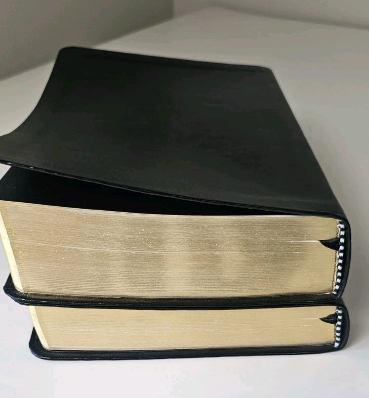 LDS Spanish Split Quad Scripture Set Black Leather 8.5″ X 5.5″ Book Of Mormon