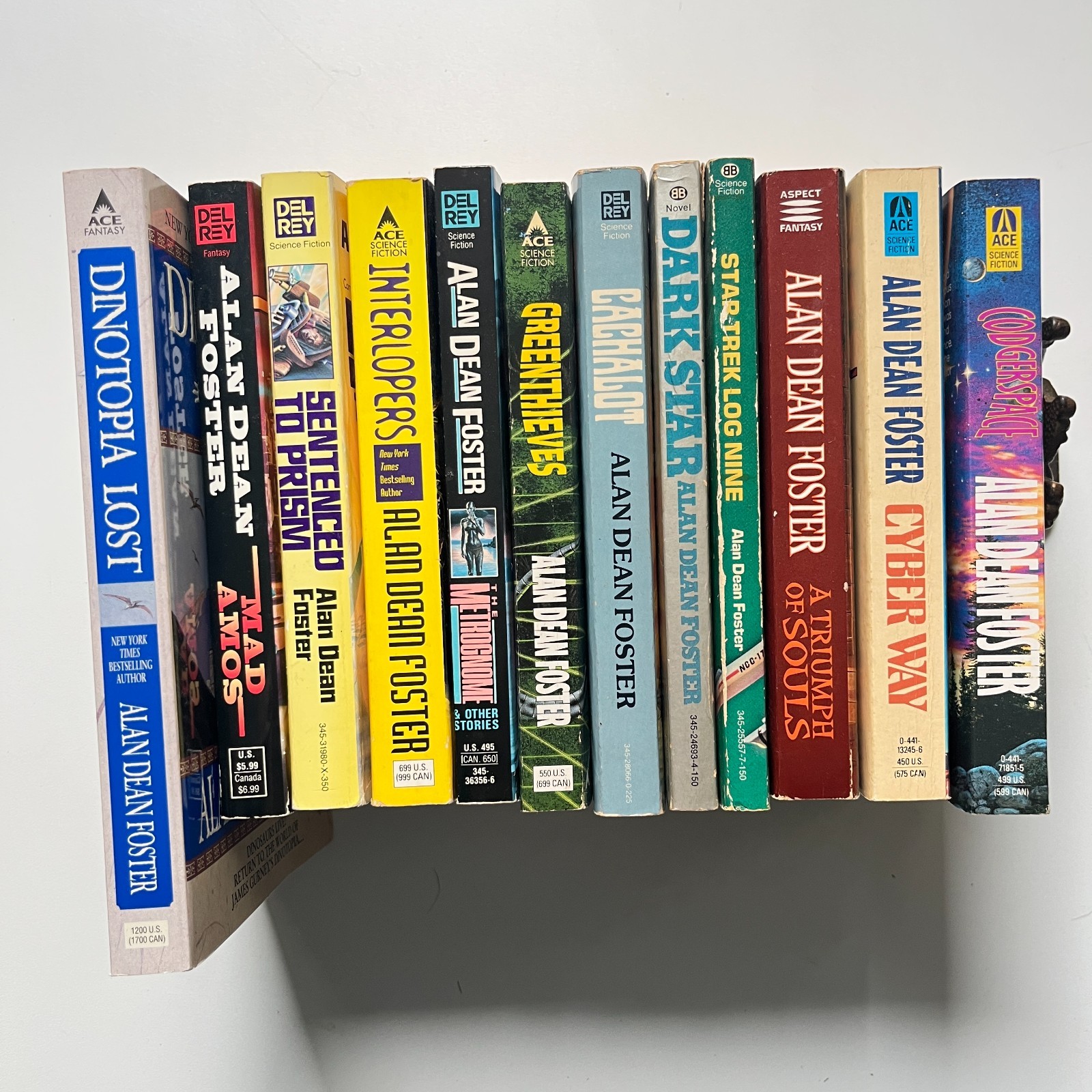 Alan Dean Foster Lot 12 Sci Fi Dinotopia Lost, Star Trek, Commonwealth VTG PB
