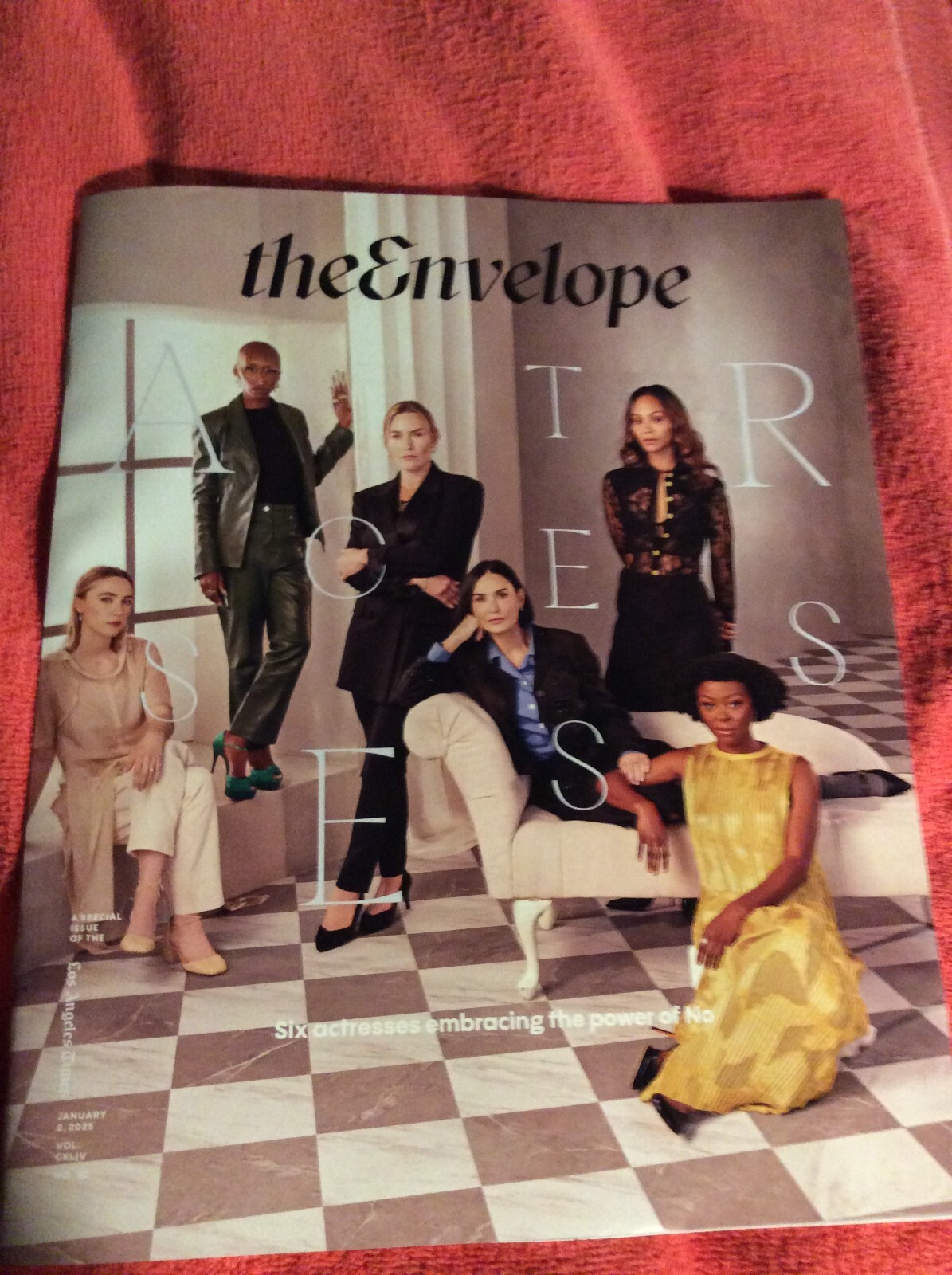 THE ENVELOPE MAGAZINE JANUARY 2 2025 NICKEL BOYS CYNTHIA ERIVO DEMI MOORE