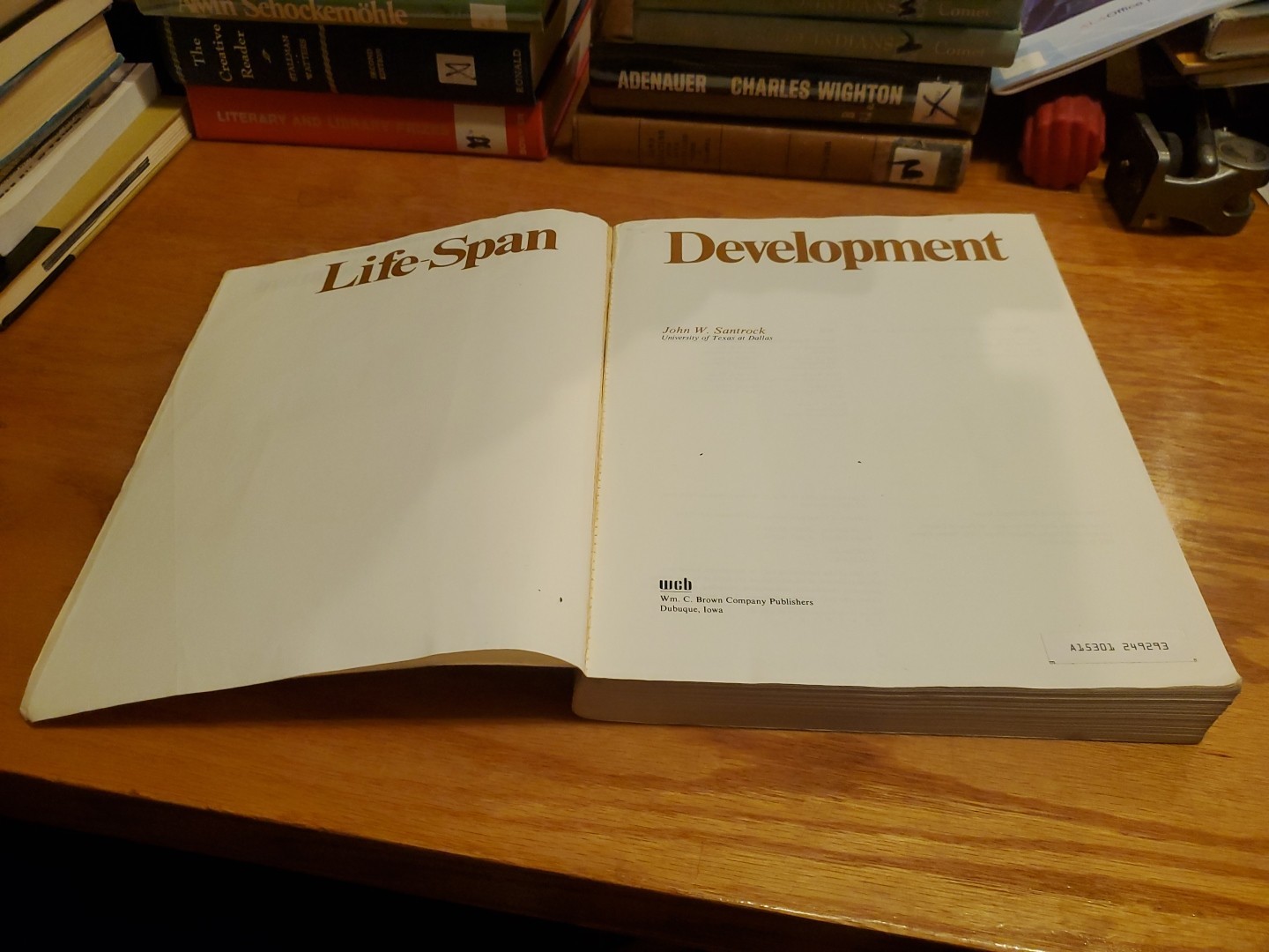 Life-Span Development by John W. Santrock 1983 PB
