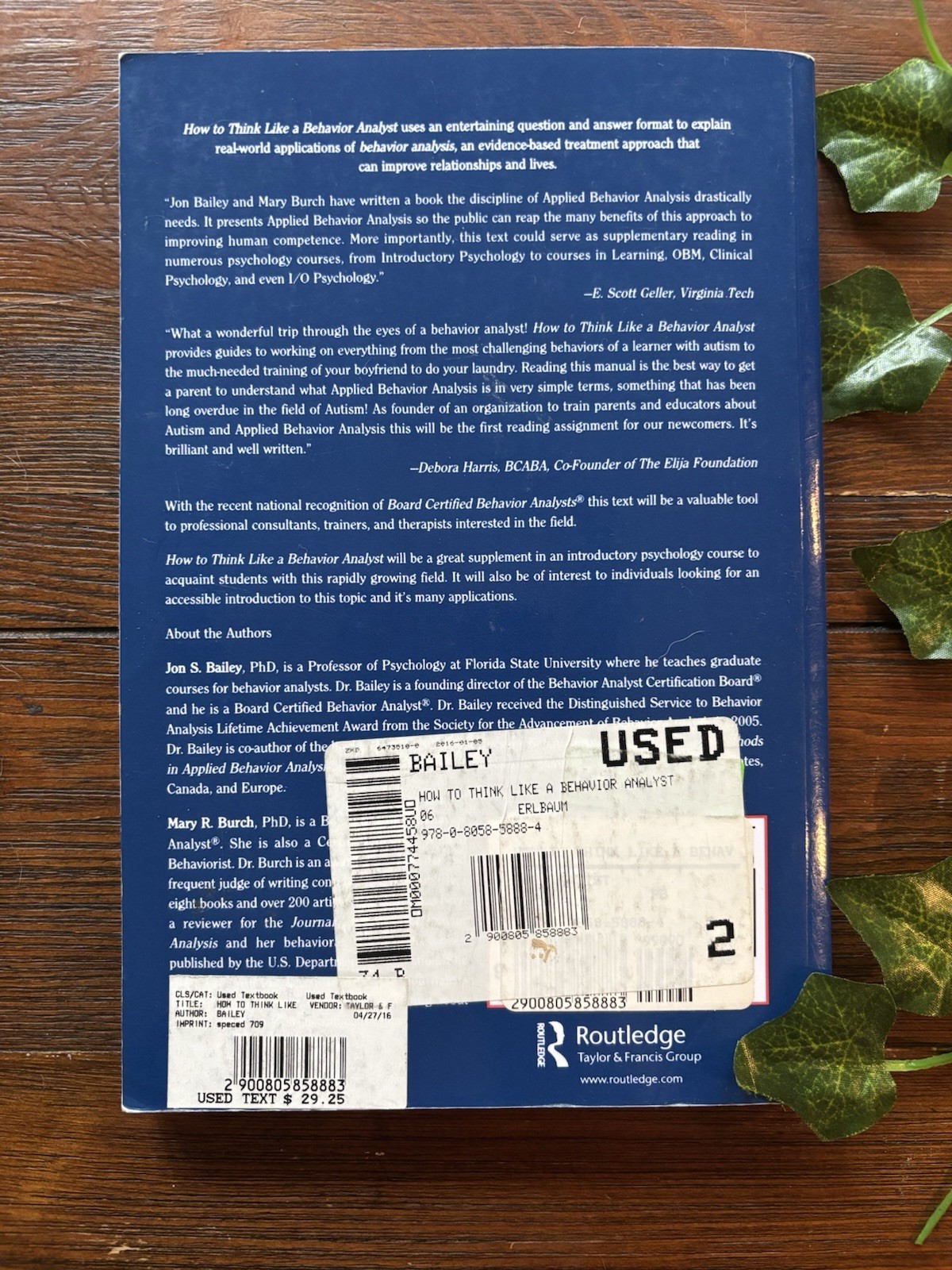 How to Think Like a Behavior Analyst – Jon Bailey & Mary Burch