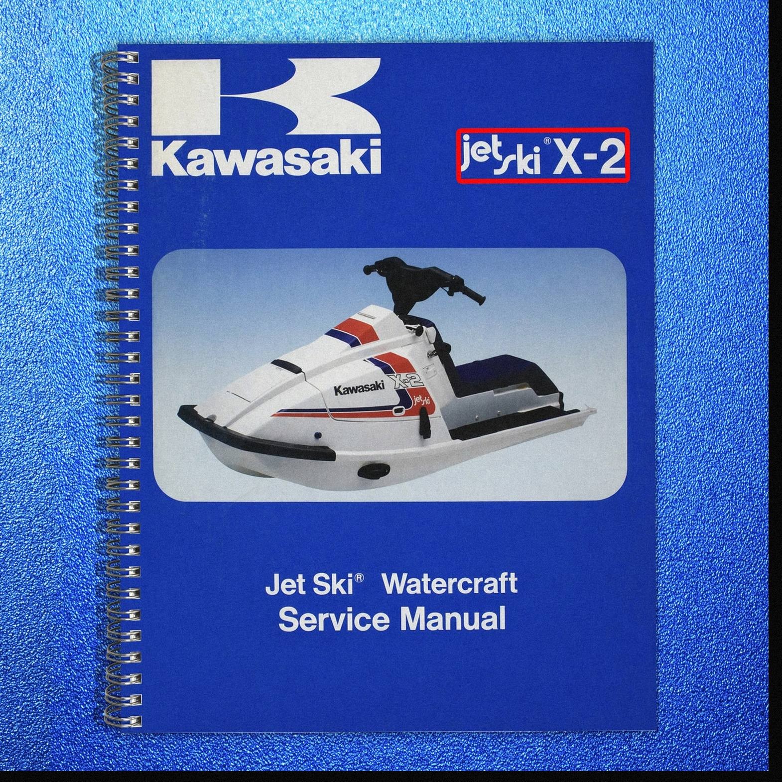KAWASAKI JetSki JF650 X2 86-91 BASE Service Manual with TS Supplement – SECURED