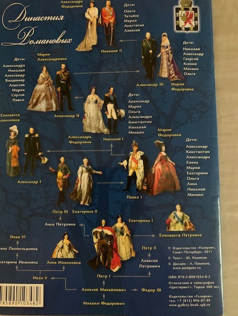 Цари и Императоры России (Рюриковичи – Романовы) Booklet – 18 pages