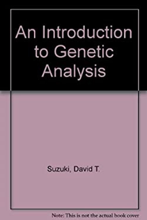 An Introduction to Genetic Analysis Hardcover A. J., Suzuki, Davi