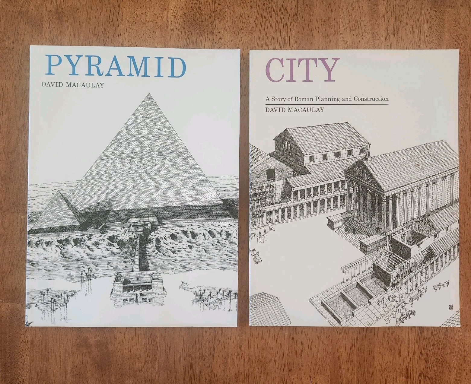 Lot 6 DAVID MACAULAY Books City Pyramid Castle Mosque Cathedral Way Things Work