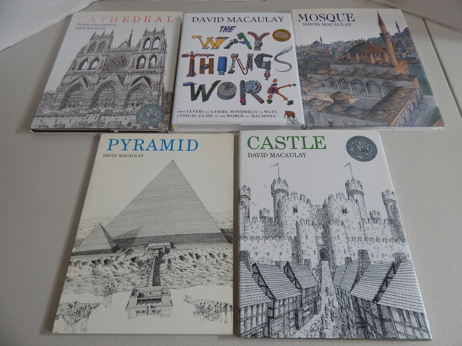 Lot 5 DAVID MACAULAY book CASTLE Cathedral MOSQUE Pyramid WAY THINGS WORK (2023)