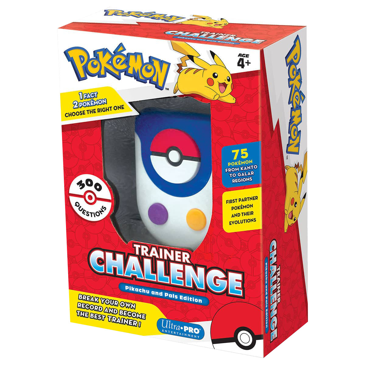 Pokémon Trainer Challenge Pikachu and Pals Edition 300 Questions Trivia Game