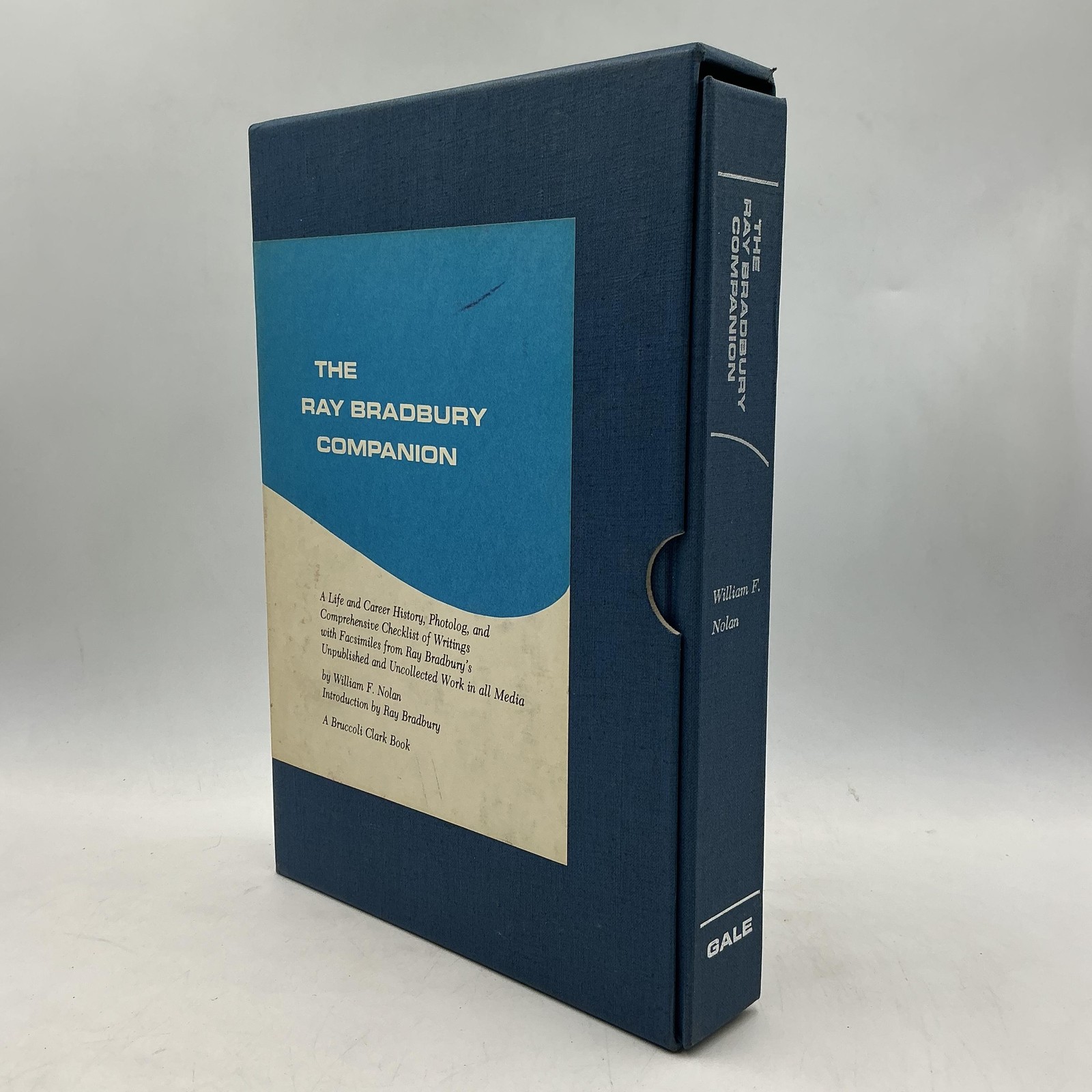 Vintage The Ray Bradbury Companion William F. Nolan Gale Blue HC Slipcase USA