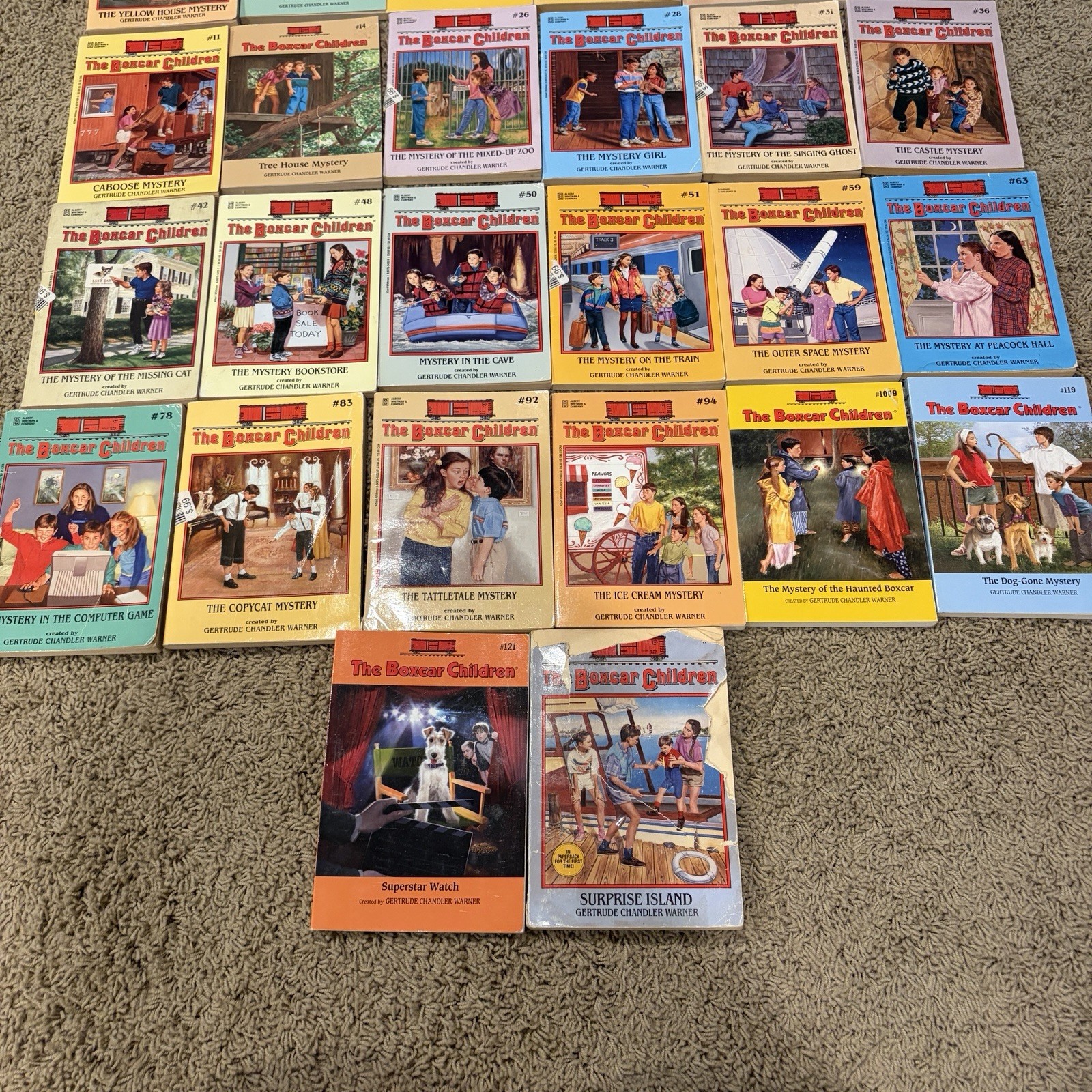 Lot Of 23 The Boxcar Children Paperback Mystery Ages 9-12