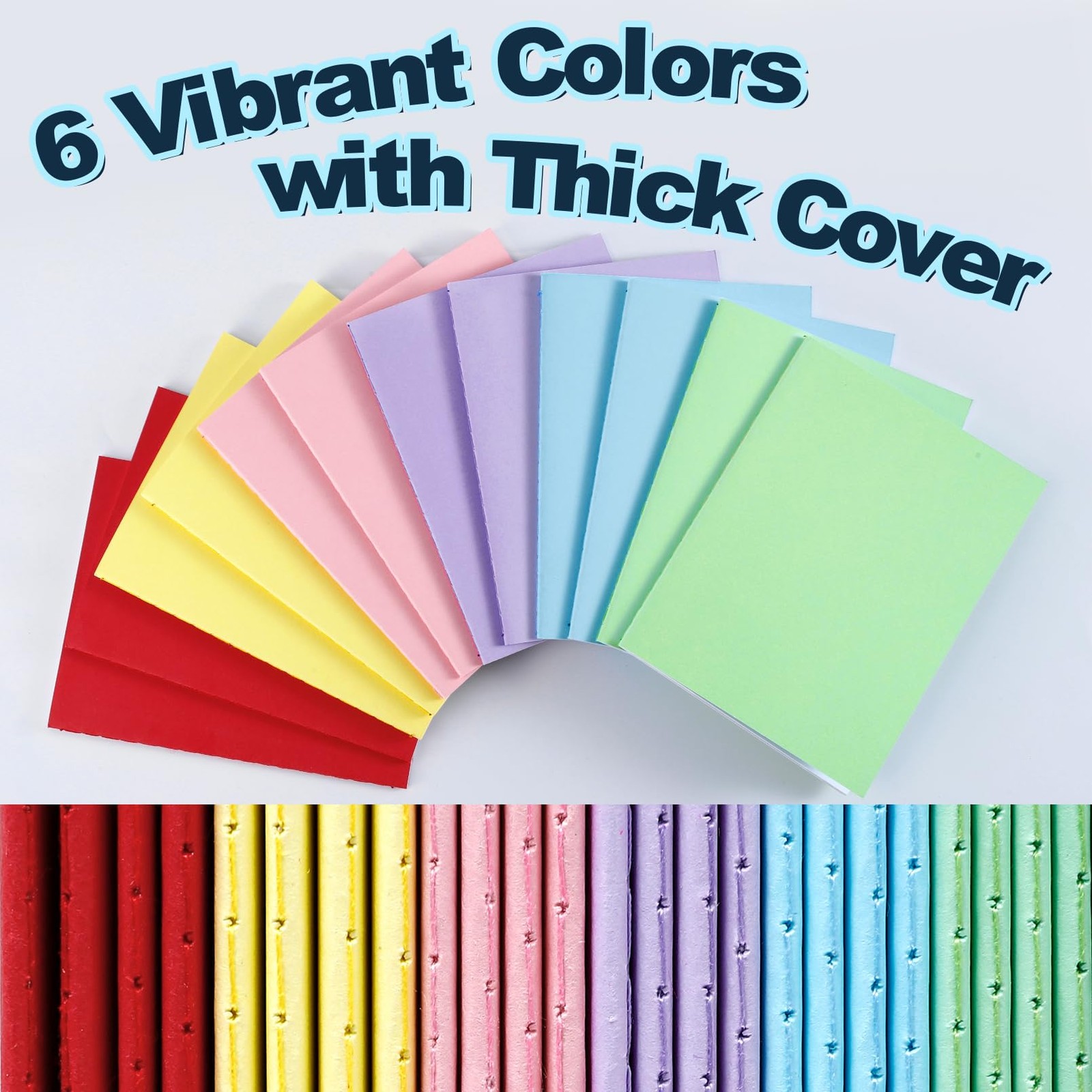 24 Pack Mini Notebooks Bulk, 4.2 x 5.5 Inch Colorful Blank Notebooks, Pocket …