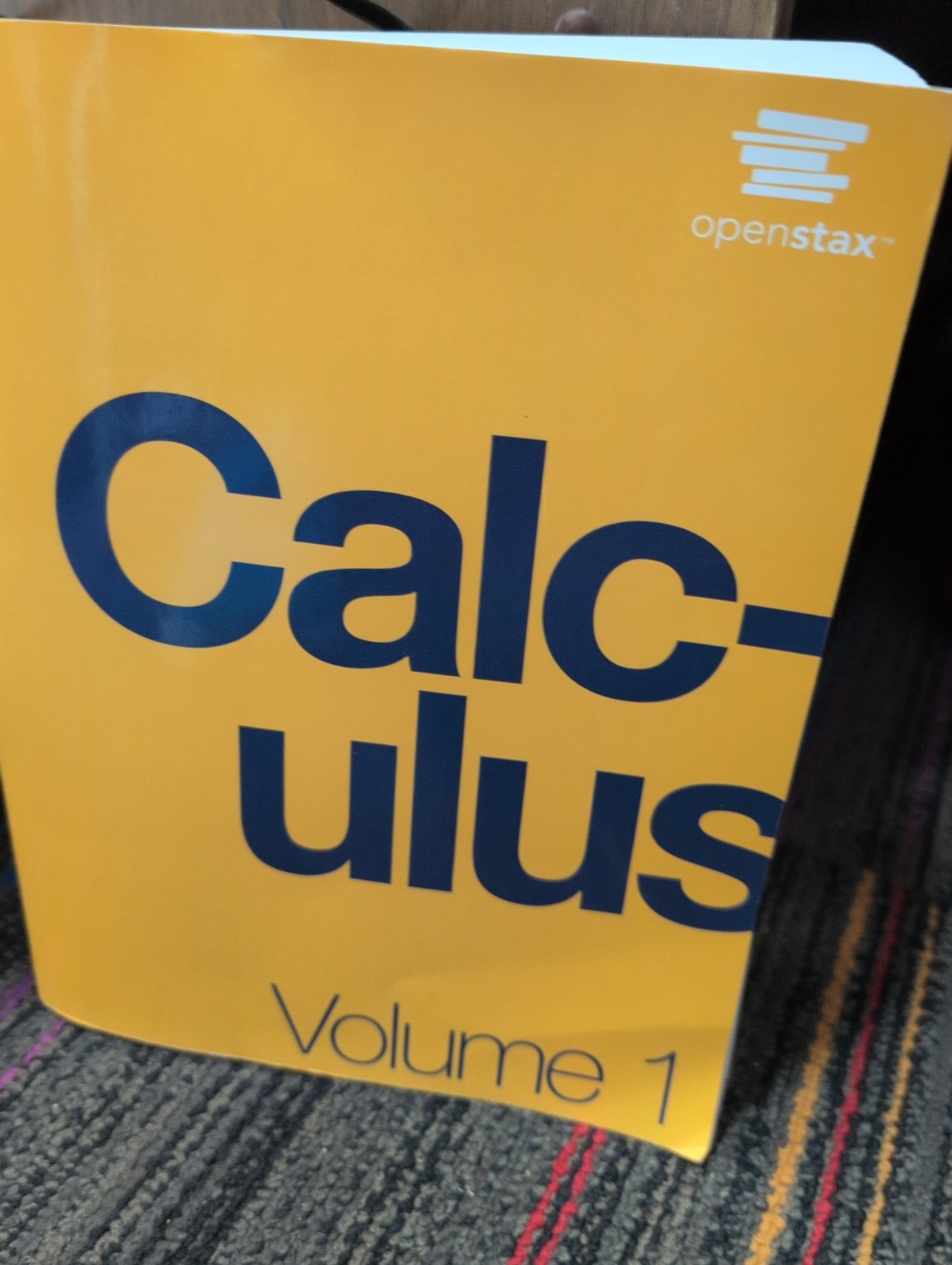 Calculus textbook Volume 1 by OpenStax Paperback, ISBN 9781506698069