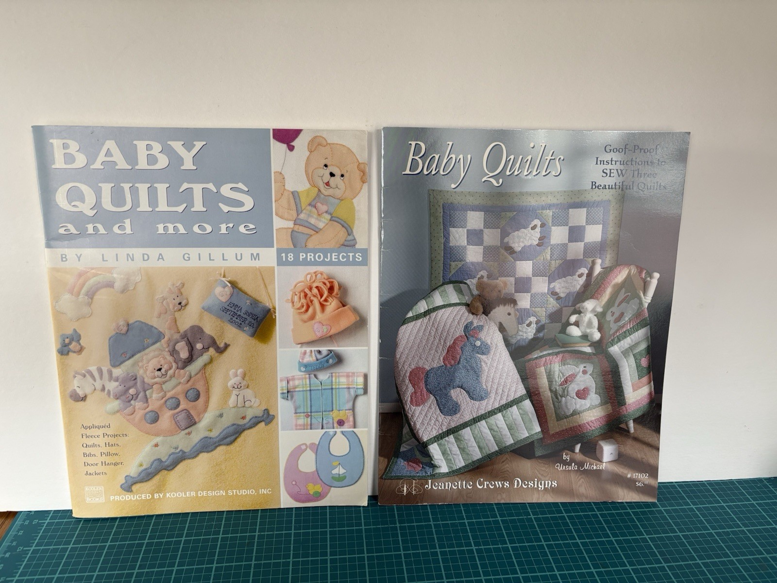 Lot Of 2 BABY QUILTS Softcover Books~ Adorable Quilts To Sew~55 & 18 Pages~ VGUC