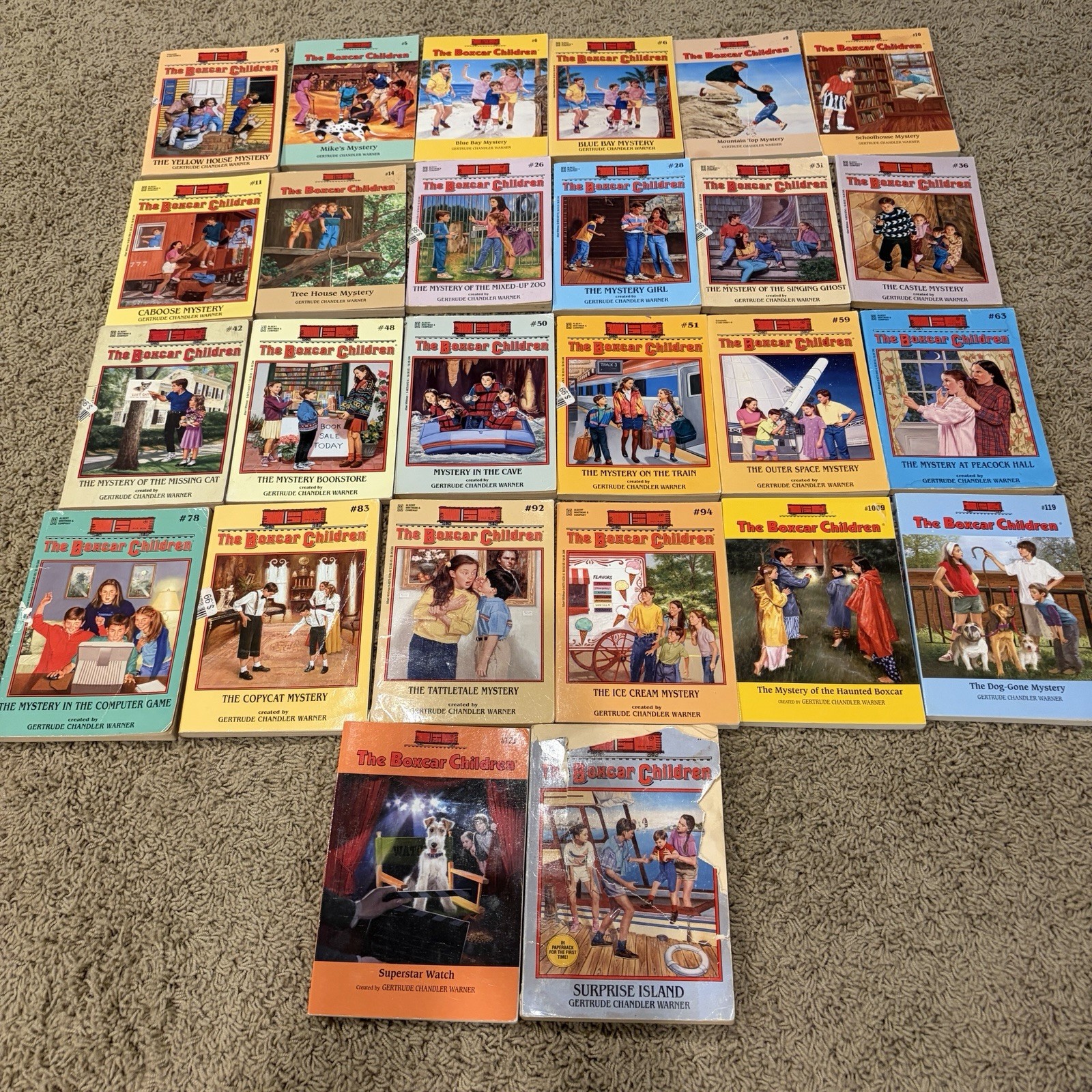 Lot Of 23 The Boxcar Children Paperback Mystery Ages 9-12
