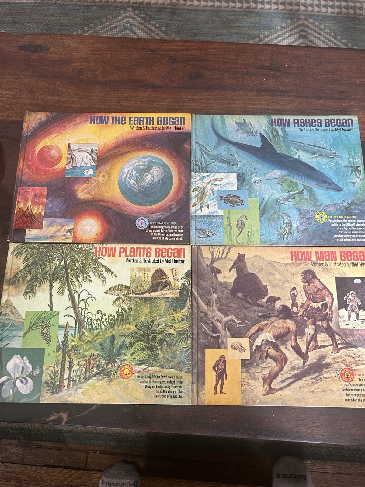 4 World Ecology for Young Readers Books Mel Hunter Fish, Plants, Mammals, Earth