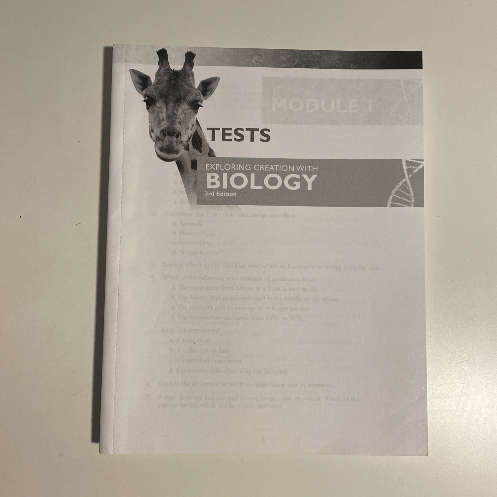 Exploring Creation with Biology (3rd Edition) Solutions Manual & Test Packet Kit