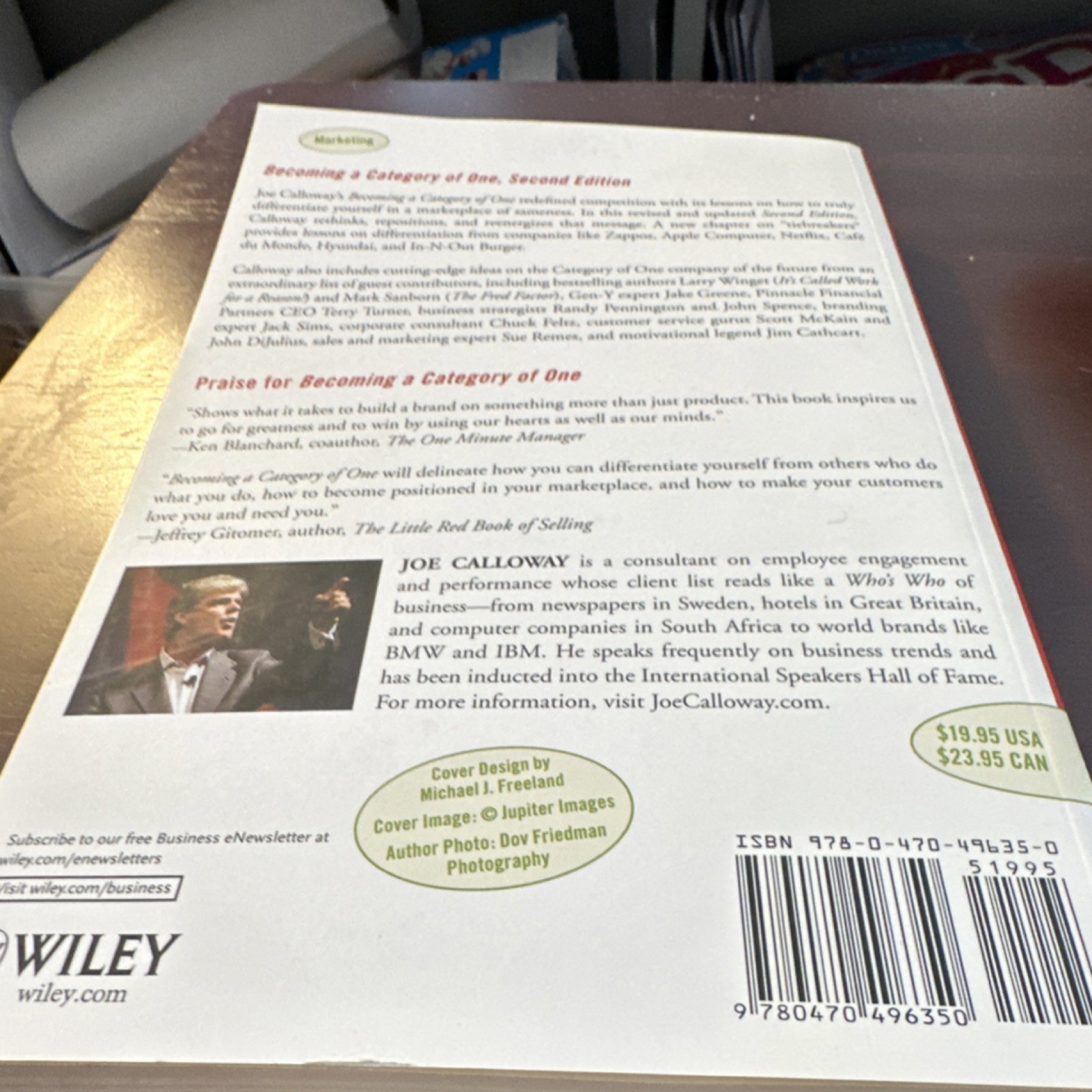 John Wiley Becoming a Category of One Joe Calloway 2nd Revised Branding