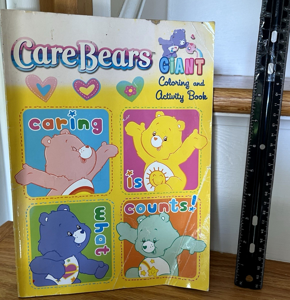 Care bear Giant coloring & activity book 2007 18 pages marked on