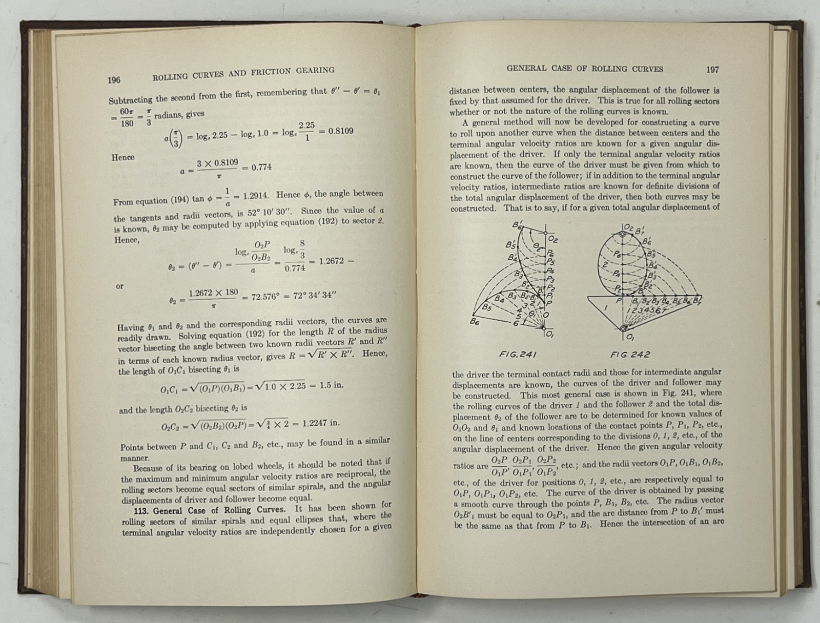VTG Kinematics of Machinery by C. D. Albert & F. S. Rogers – 1938 HC John Wiley