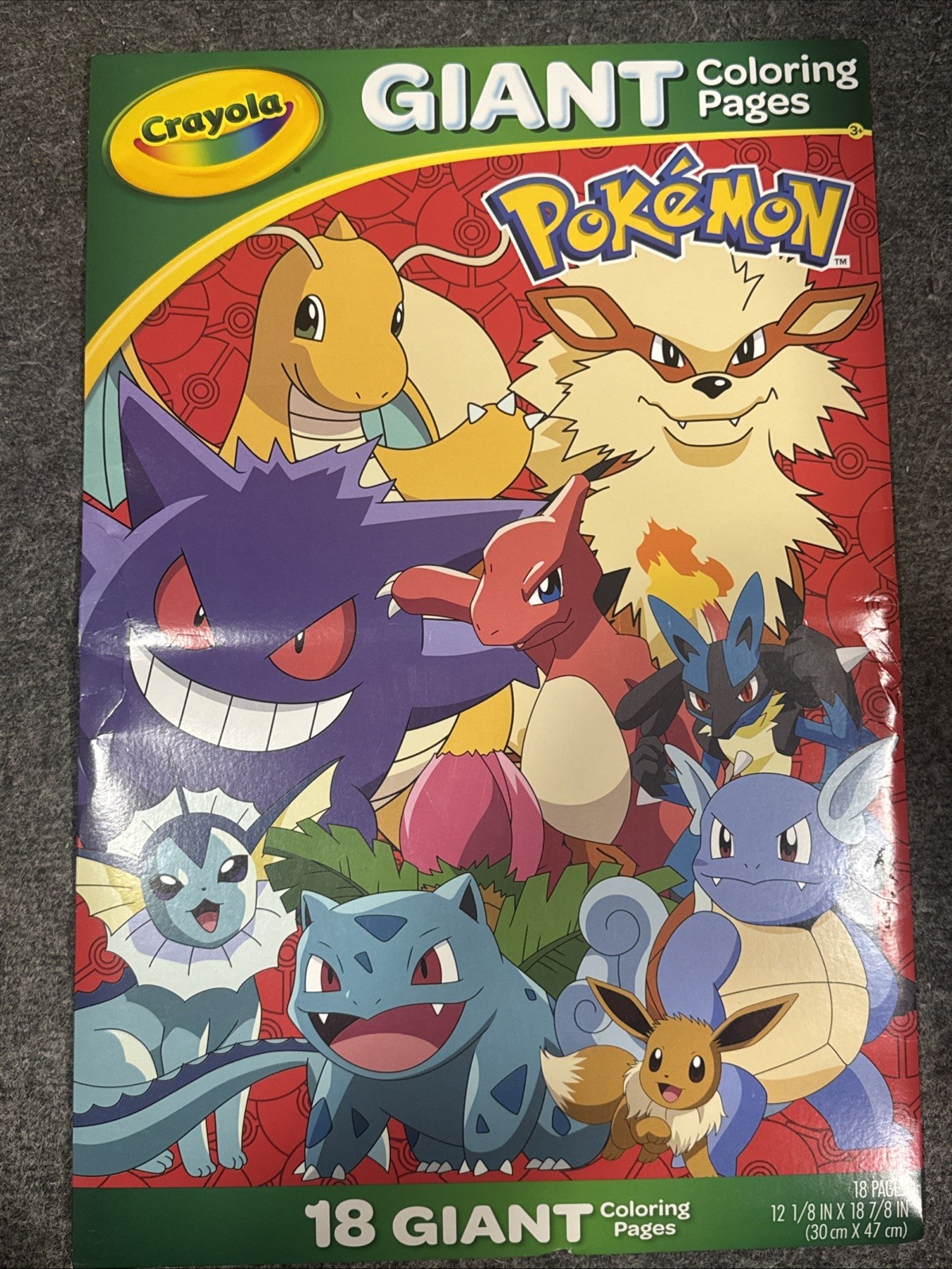 Pokemon Crayola 18 Giant Coloring Pages Book Brand New And Sealed