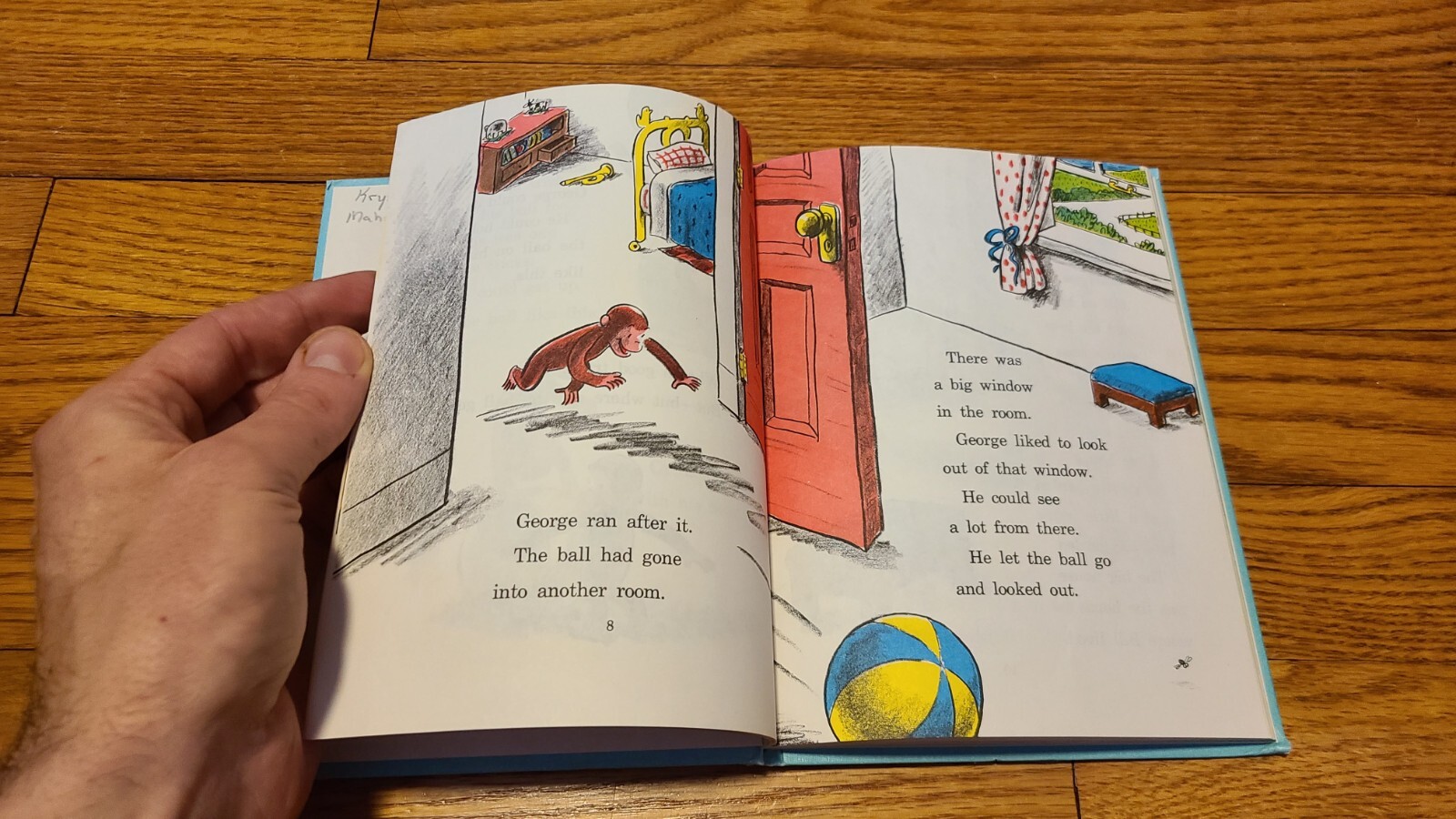 Curious George Flies a Kite Margret Rey H.A. Rey 18th Printing 1958 VERY GOOD+